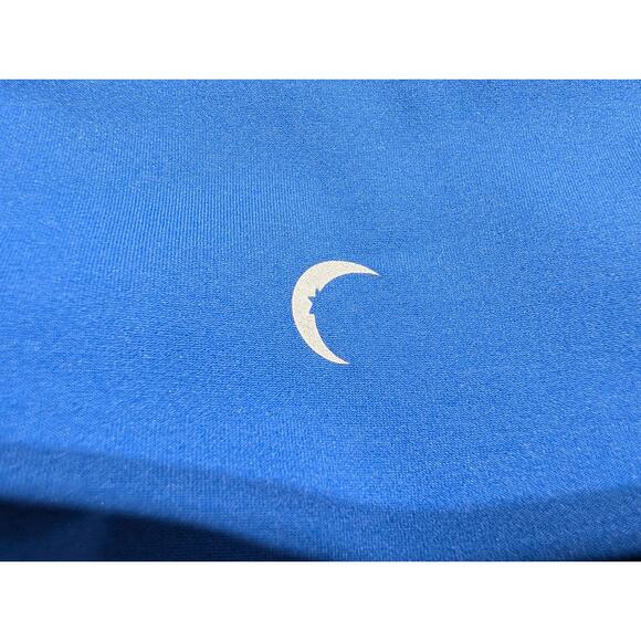 Zyia Active Womens Capri Leggings Sz 6-8 Blue Neon Orange Pockets Athleisure - Picture 4 of 6